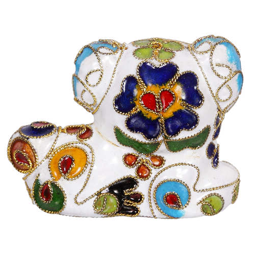 Hund S, Deko, Ziergegenstände, Cloisonne Emaille, Tierfigur,6274